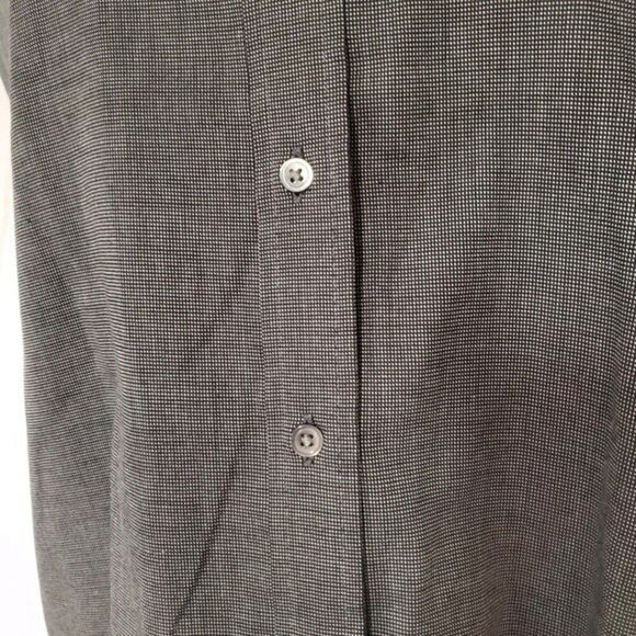 Cutter & Buck NFL Baltimore Ravens Black & White Small Check Button Front Blouse - Picture 5 of 10